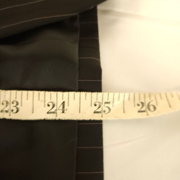 Tahari Womens 10 Black Pinstripe Polyester Blend 2-Button Office Career Blazer - Picture 7 of 7